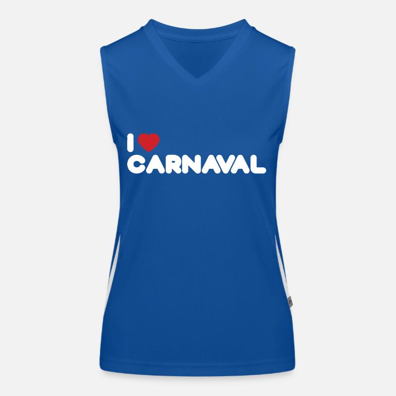 J’adore le design de carnaval blanc Débardeur respirant contrasté Femme