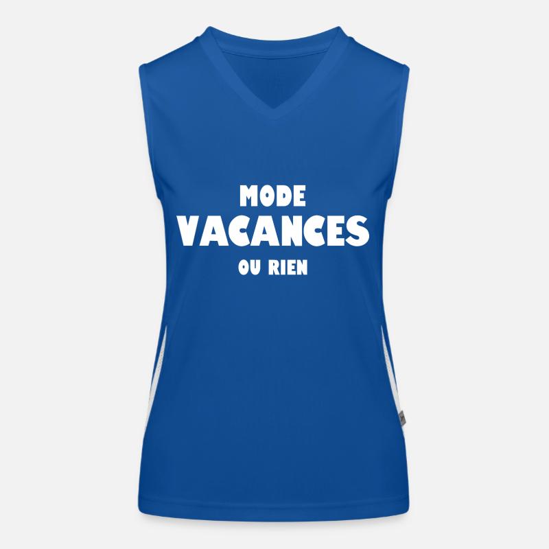 Mode vacances ou rien Débardeur respirant contrasté Femme