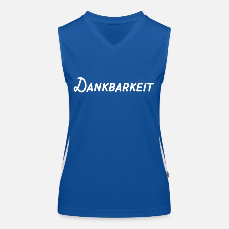 Dankbarkeit Funktionelles Kontrast-Tank Top für Frauen