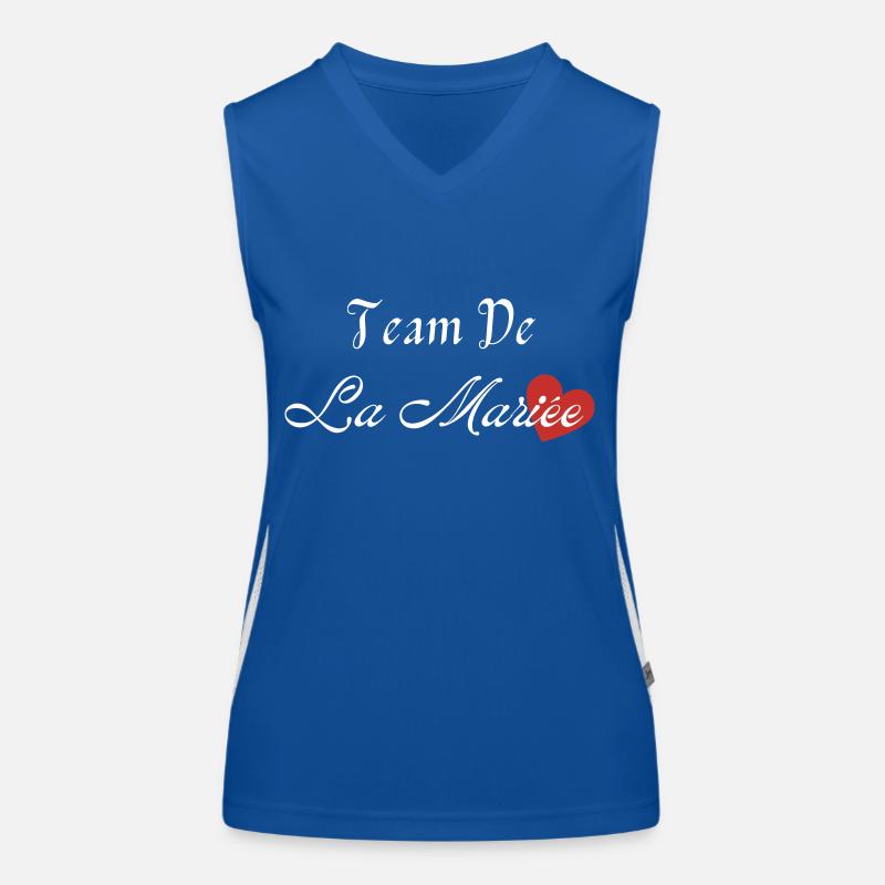 team de la Mariée Débardeur respirant contrasté Femme
