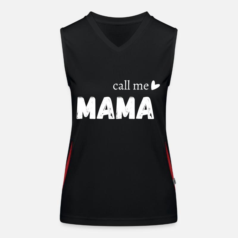 Call me mama Débardeur respirant contrasté Femme