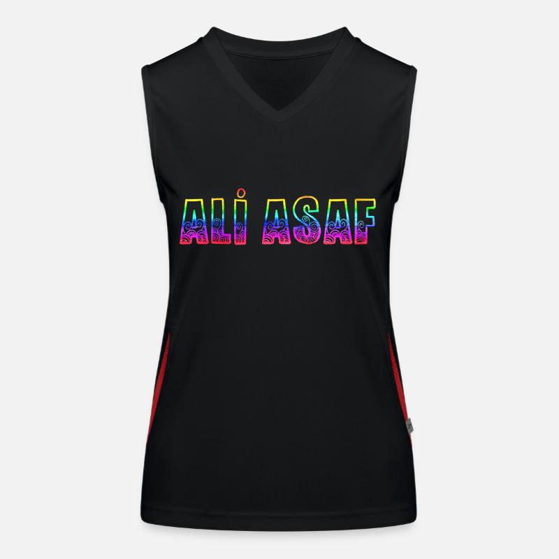 ali asaf rs regenbogen Funktionelles Kontrast-Tank Top für Frauen