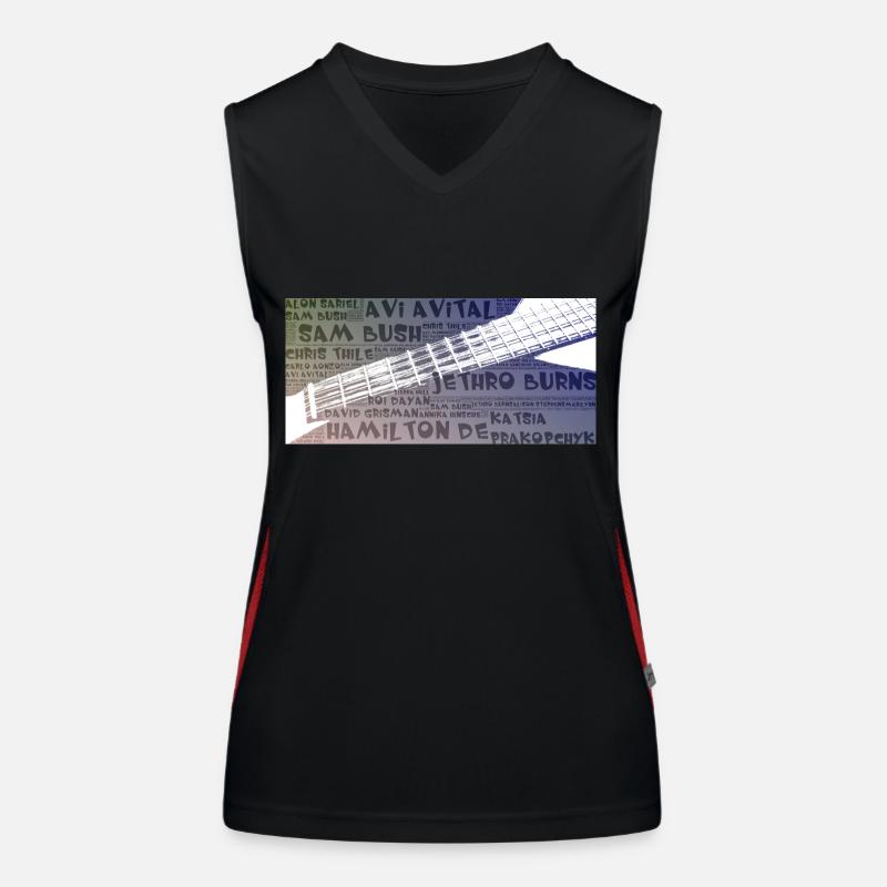 Mandolinenspieler Funktionelles Kontrast-Tank Top für Frauen