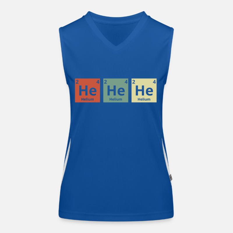 He He He Periodic Table Women's Functional Contrast Tank Top