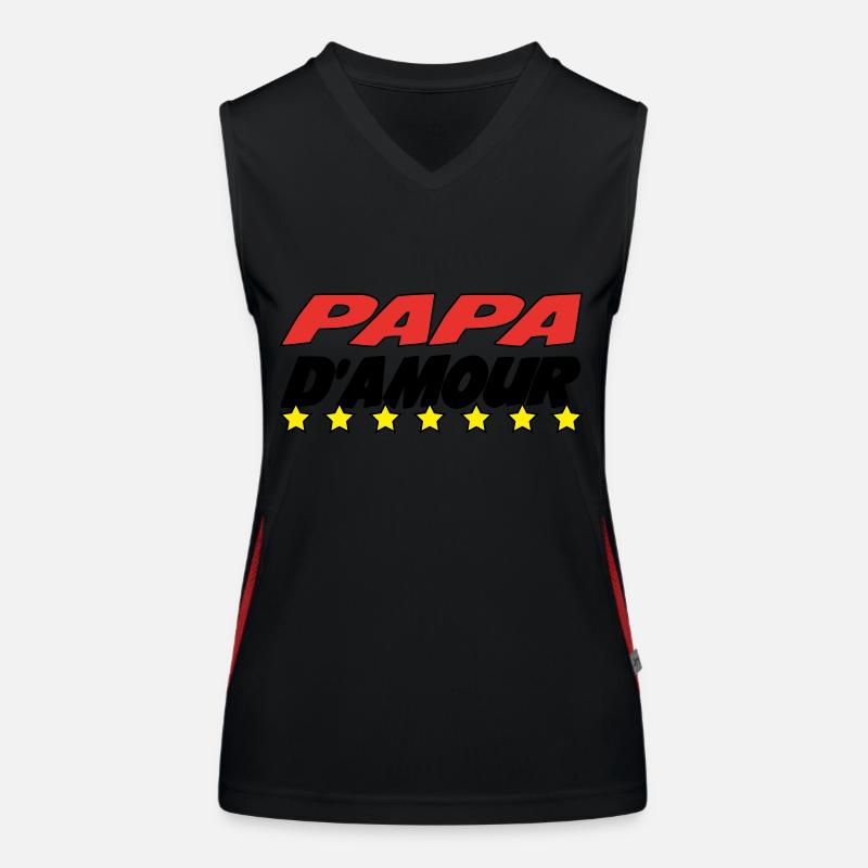LIEBE PAPA Funktionelles Kontrast-Tank Top für Frauen