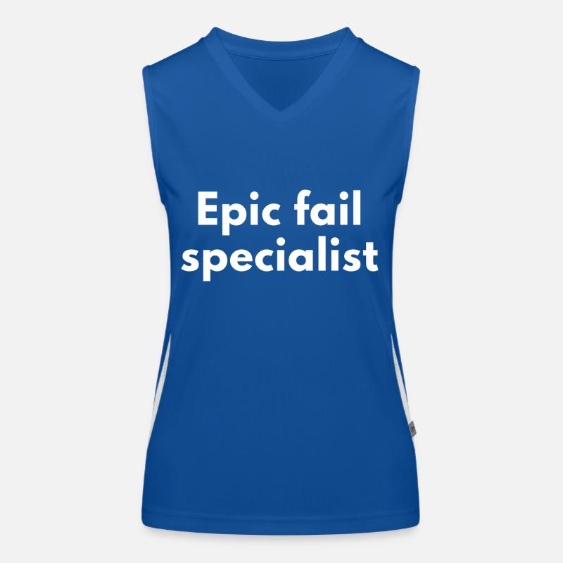 Epic Fail Specialist – Fun Design Women's Functional Contrast Tank Top