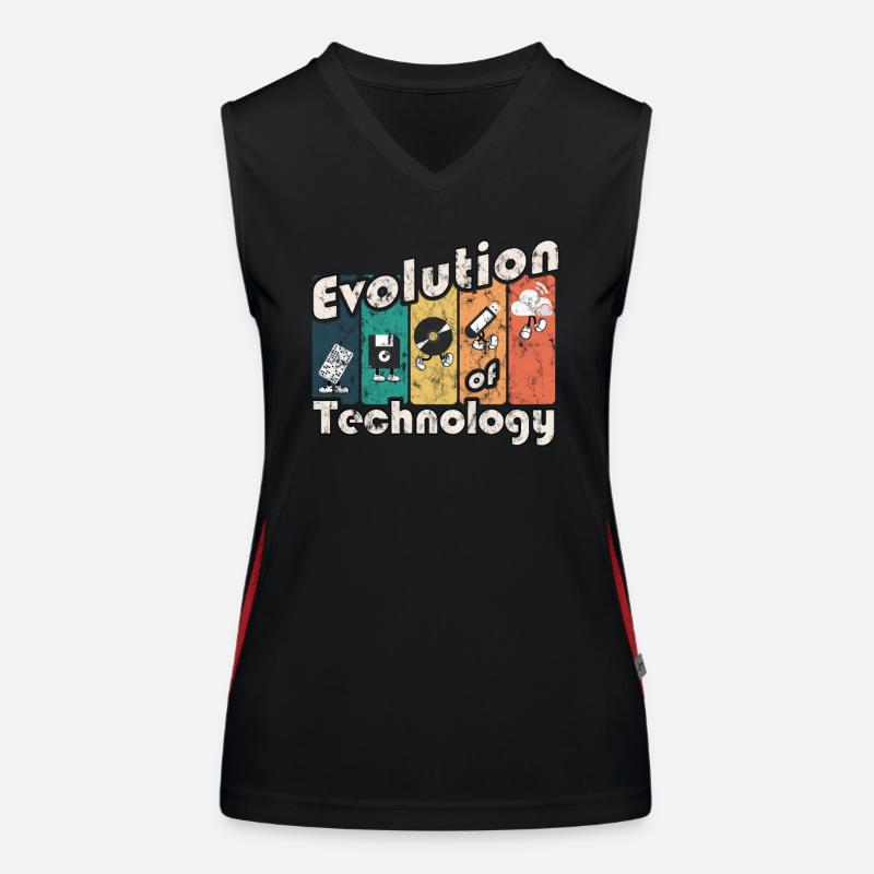 Évolution de la technologie Débardeur respirant contrasté Femme