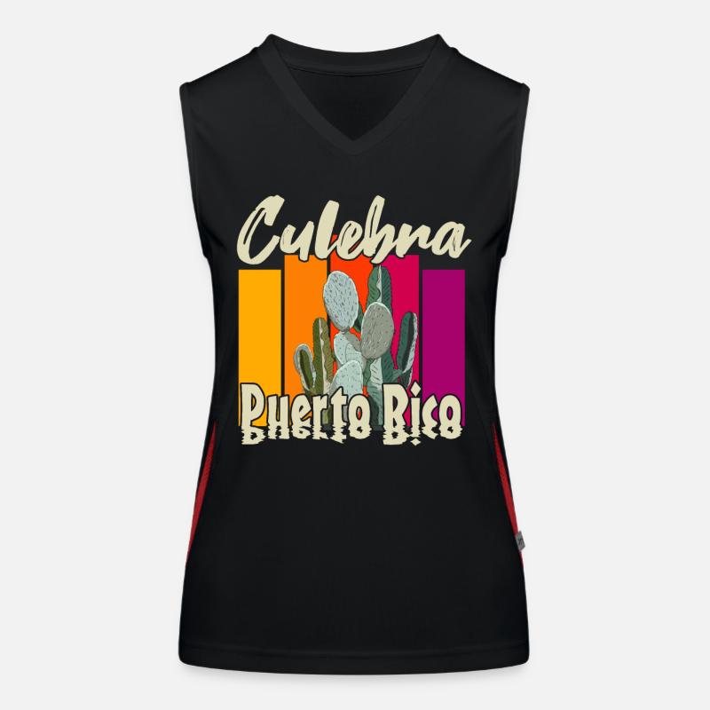 Culebra Puerto Rico Funktionelles Kontrast-Tank Top für Frauen