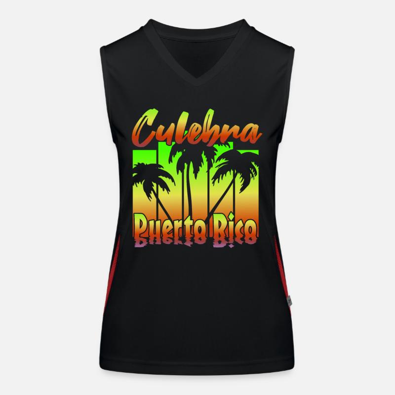 Culebra Puerto Rico Funktionelles Kontrast-Tank Top für Frauen