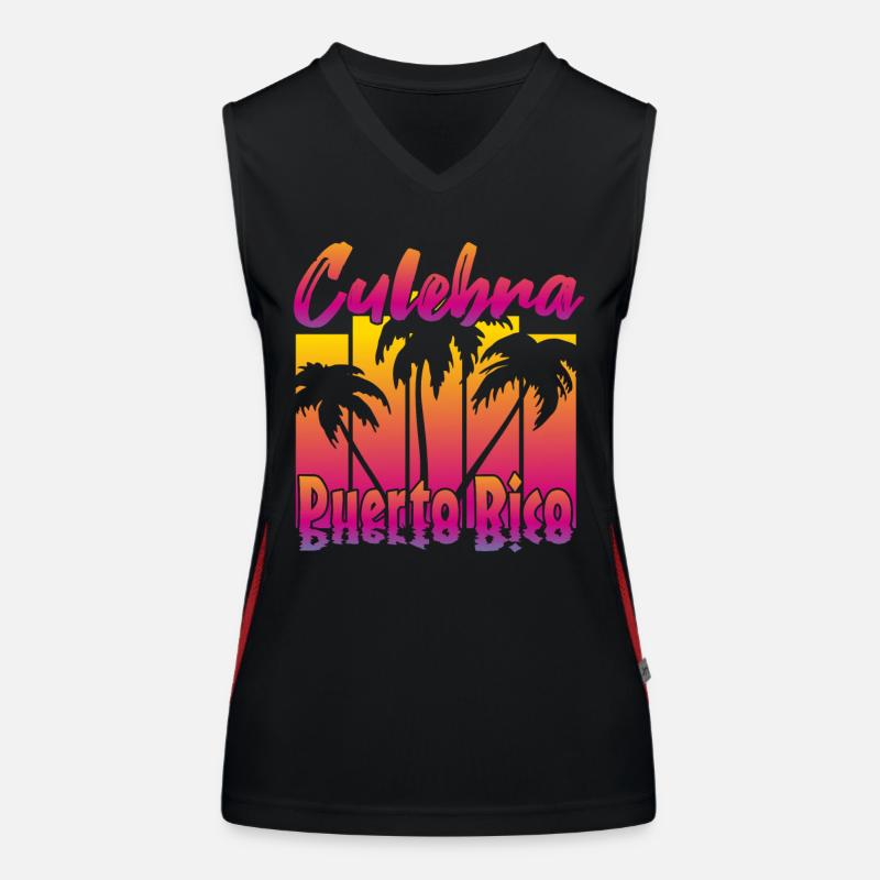 Culebra Puerto Rico Funktionelles Kontrast-Tank Top für Frauen