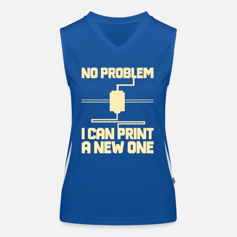 3D Printer 3D Printing Women's Functional Contrast Tank Top