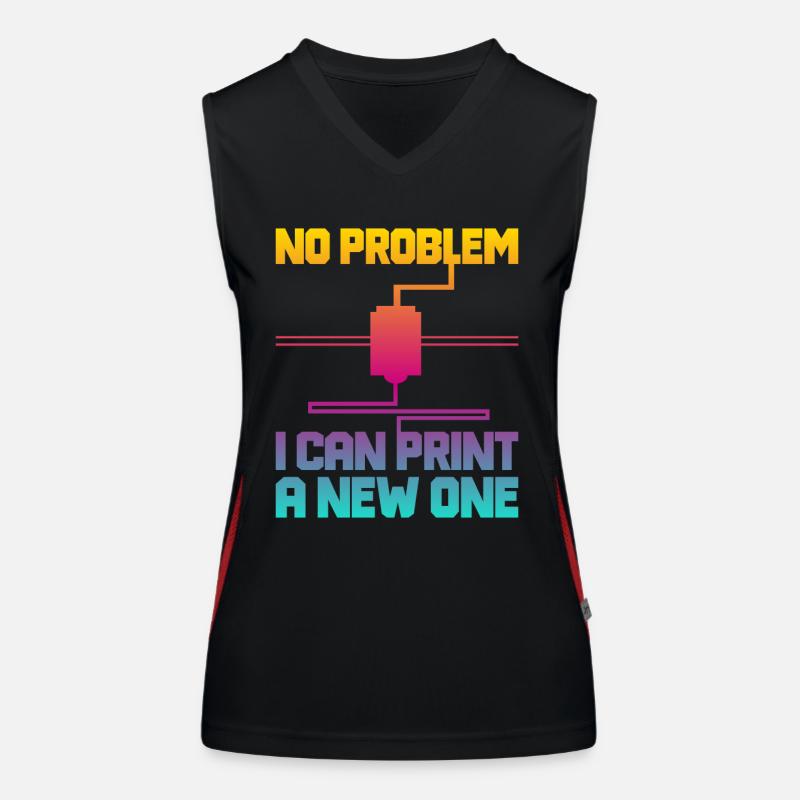 Imprimante 3D Impression 3D Débardeur respirant contrasté Femme