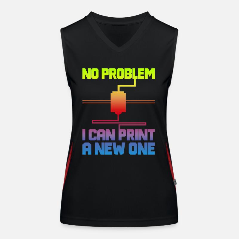 3D Printer 3D Printing Women's Functional Contrast Tank Top