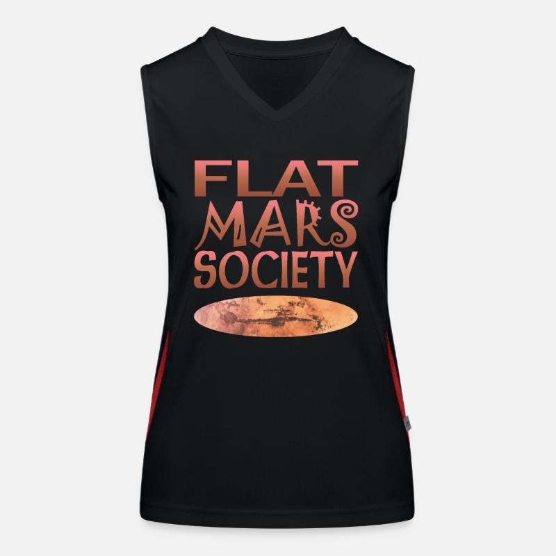 Flat Mars Society Women's Functional Contrast Tank Top