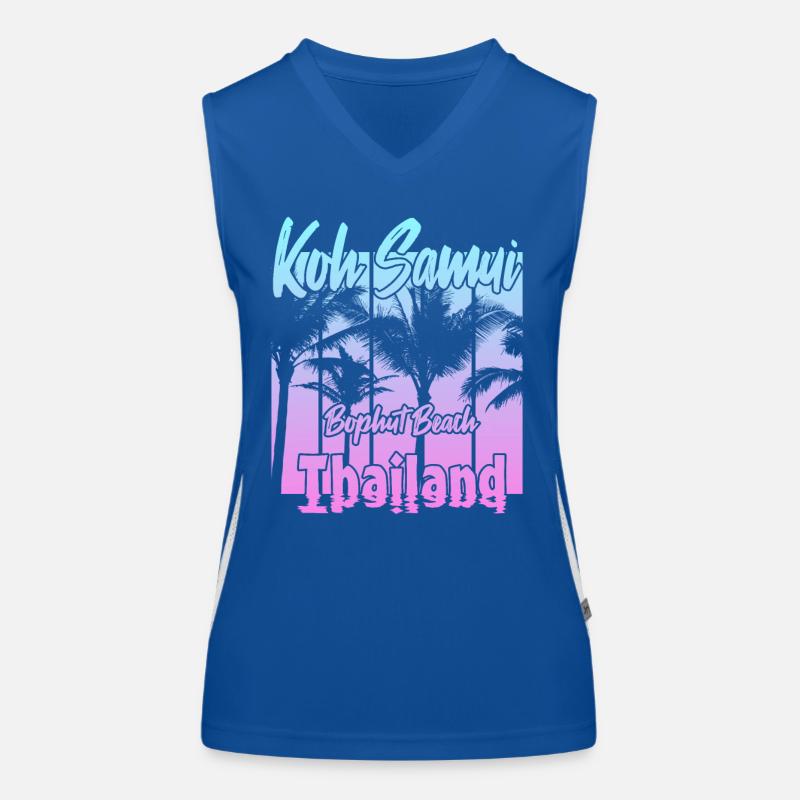 Koh Samui Thailand Bophut Beach Women's Functional Contrast Tank Top