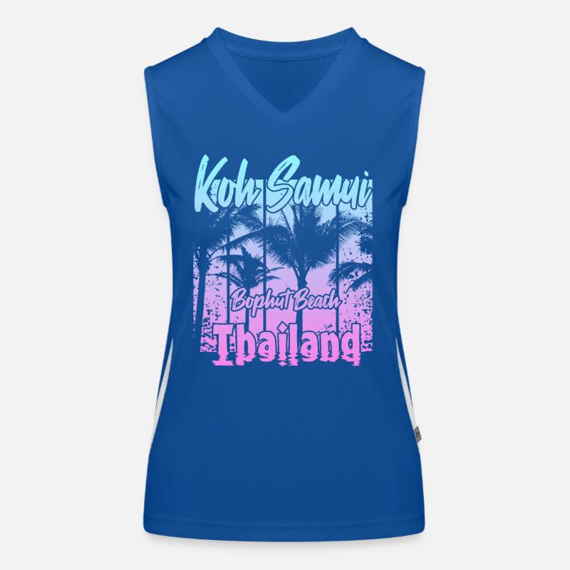 Koh Samui Thailand Bophut Beach Women's Functional Contrast Tank Top