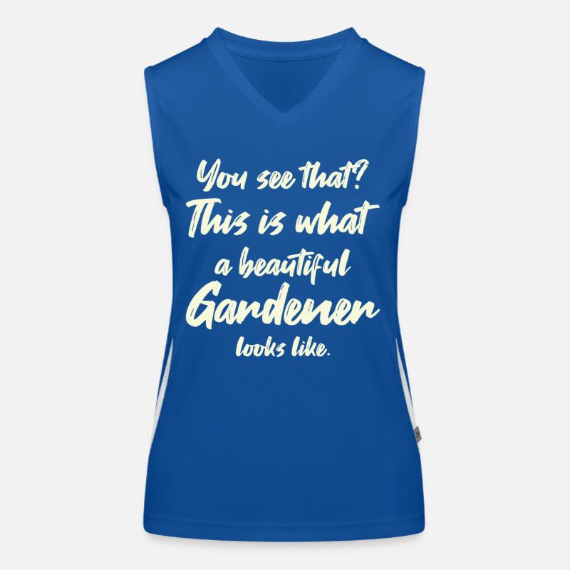 Gärtner Garten Gartenarbeit Funktionelles Kontrast-Tank Top für Frauen