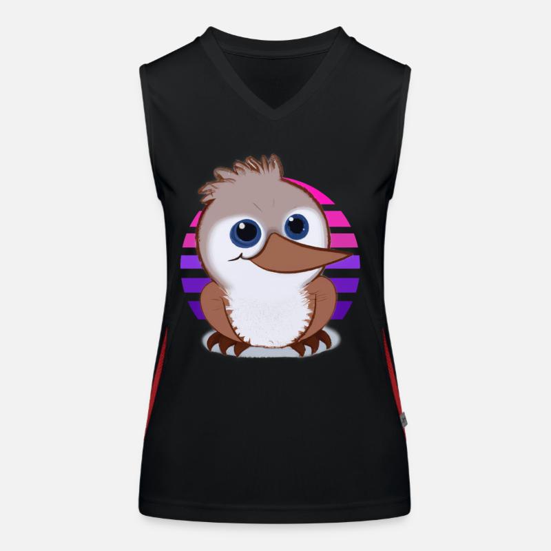 Kookaburra Drawing Women's Functional Contrast Tank Top