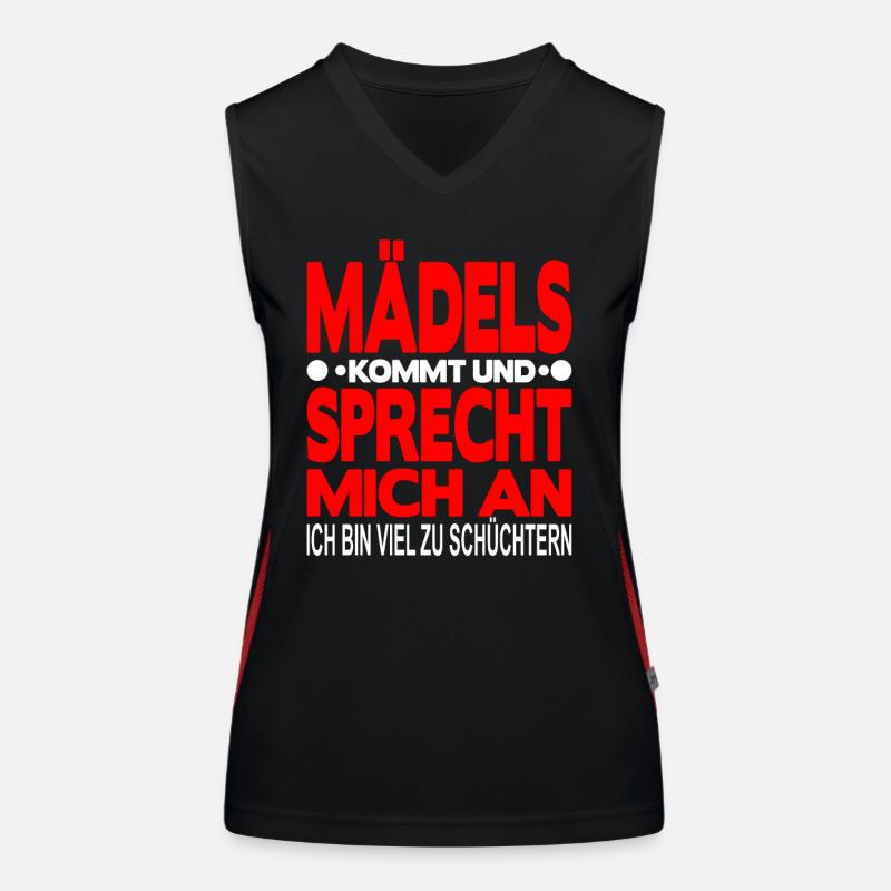 Ich bin Schüchtern Funktionelles Kontrast-Tank Top für Frauen