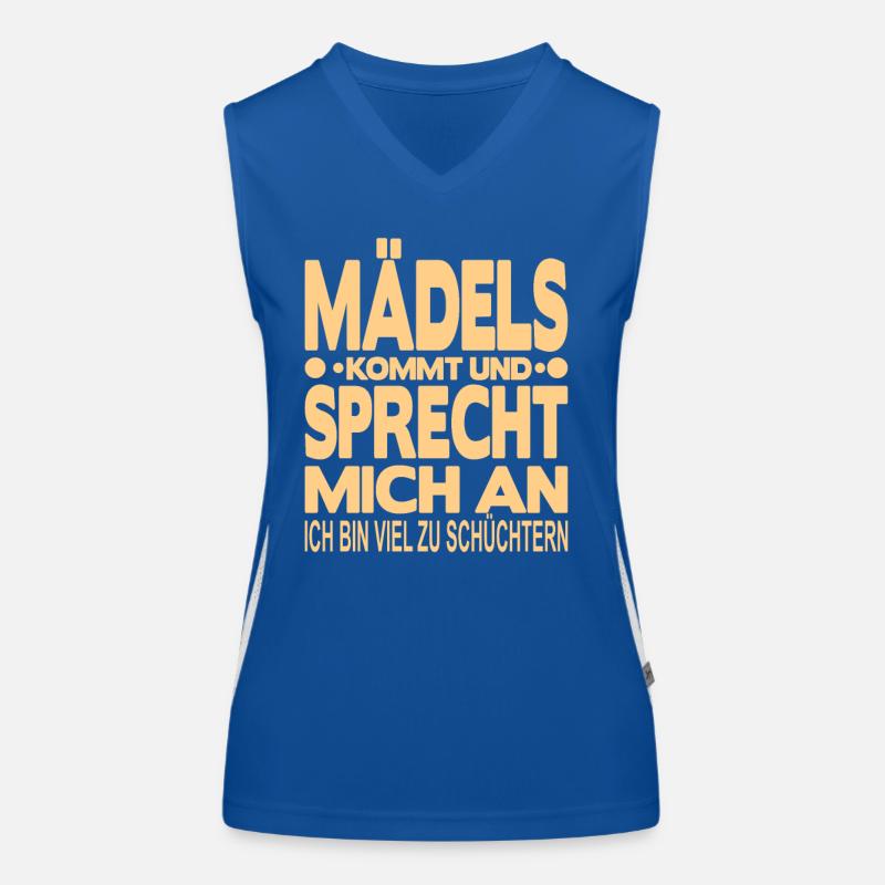 Ich bin Schüchtern Funktionelles Kontrast-Tank Top für Frauen