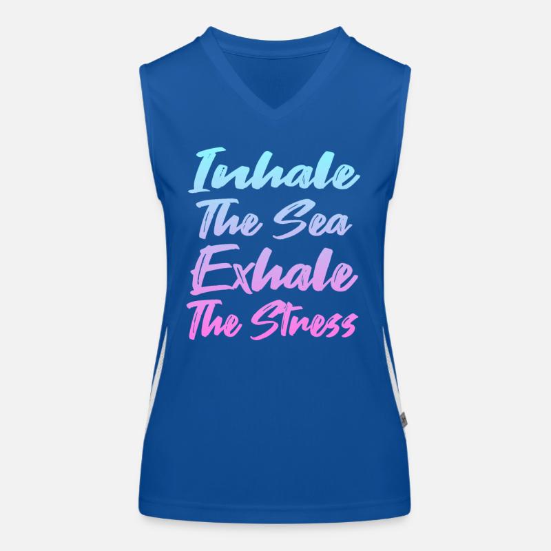 Conception de yoga de plage Débardeur respirant contrasté Femme