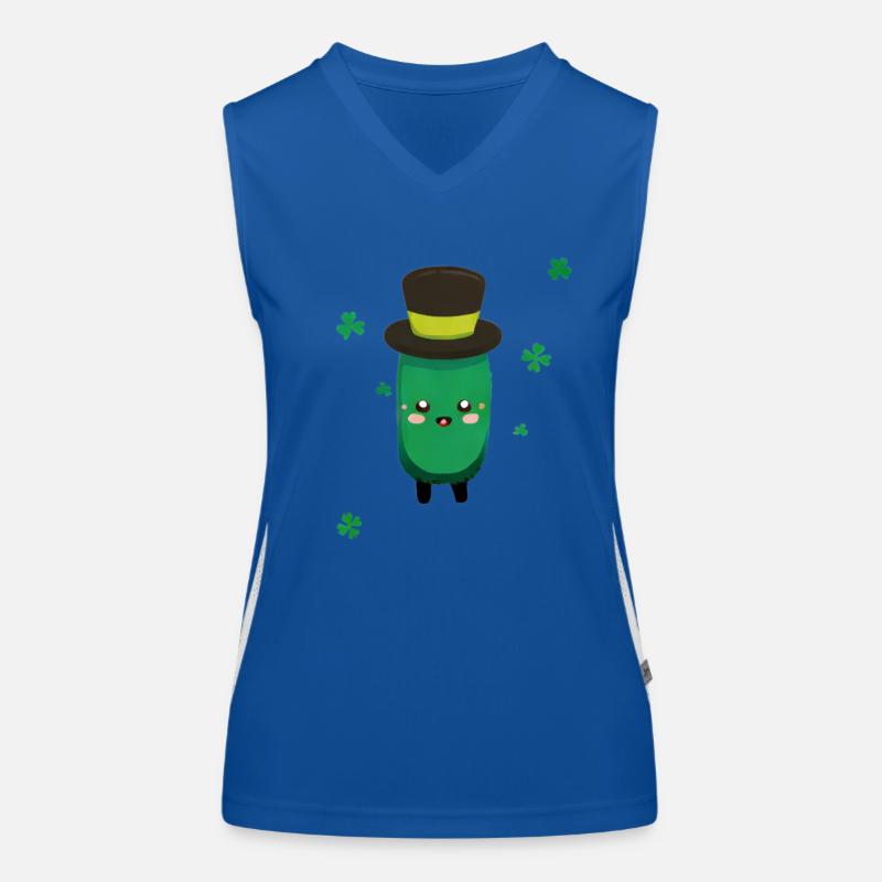 Saint Patrick - Concombre Débardeur respirant contrasté Femme