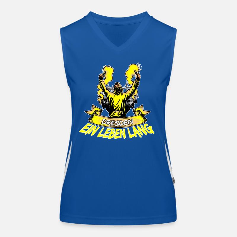 Dresden ein Leben lang Funktionelles Kontrast-Tank Top für Frauen