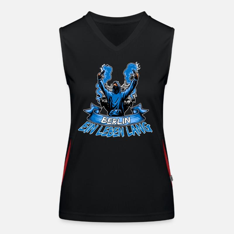 Berlin 2 ein Leben lang Funktionelles Kontrast-Tank Top für Frauen