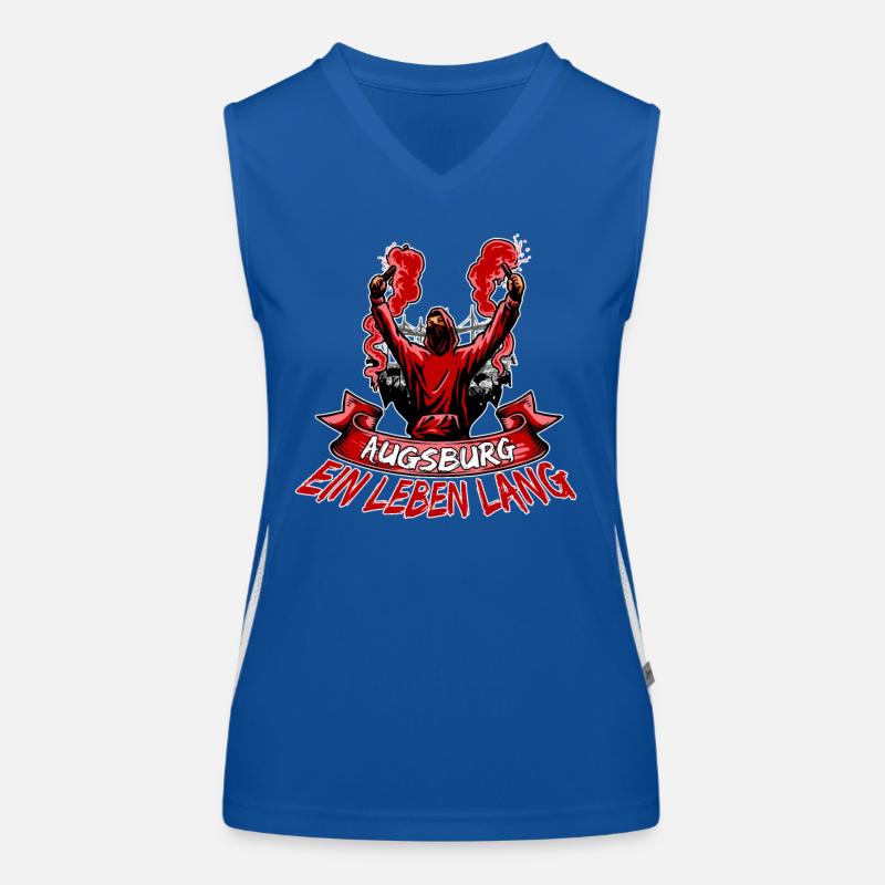 Augsburg ein Leben lang Funktionelles Kontrast-Tank Top für Frauen