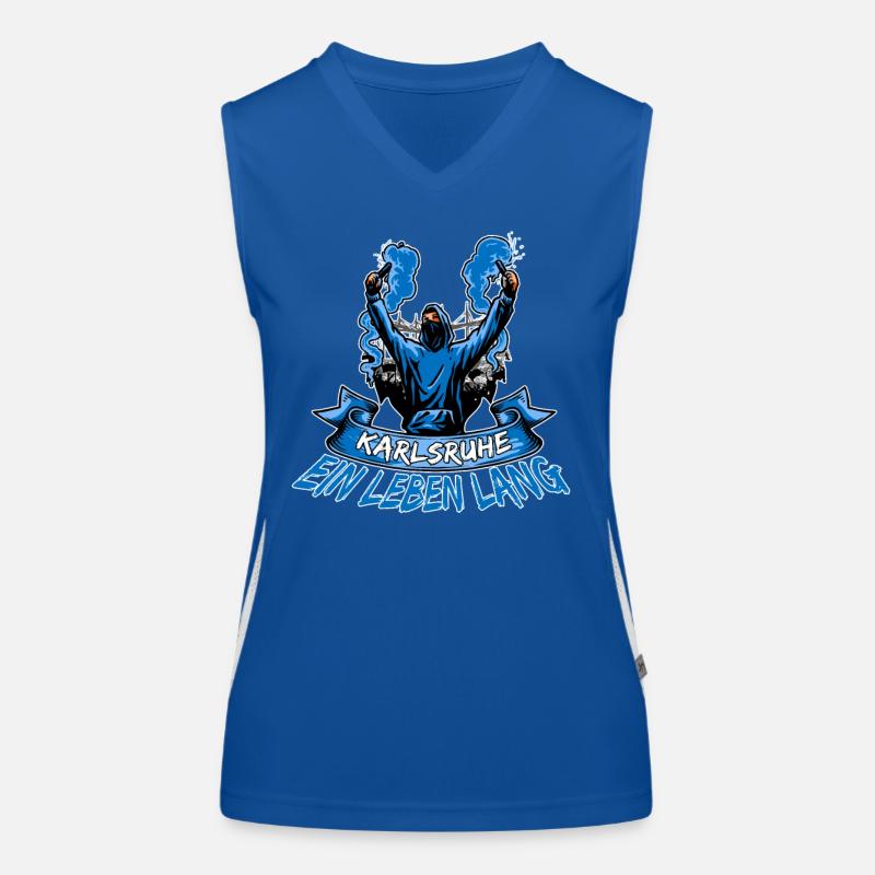 Karlsruhe ein Leben lang Funktionelles Kontrast-Tank Top für Frauen