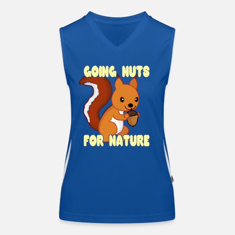 Going Nuts For Nature Funktionelles Kontrast-Tank Top für Frauen