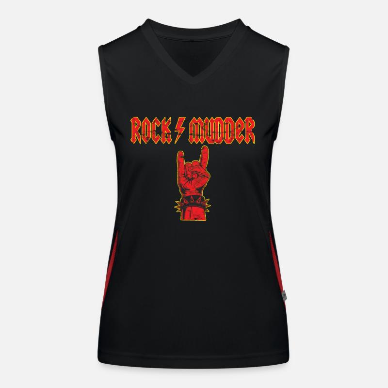 Muttertag Rockmudder Teufelsgruß Funktionelles Kontrast-Tank Top für Frauen