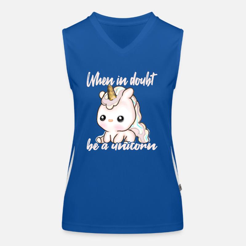 Sei immer ein Einhorn Funktionelles Kontrast-Tank Top für Frauen