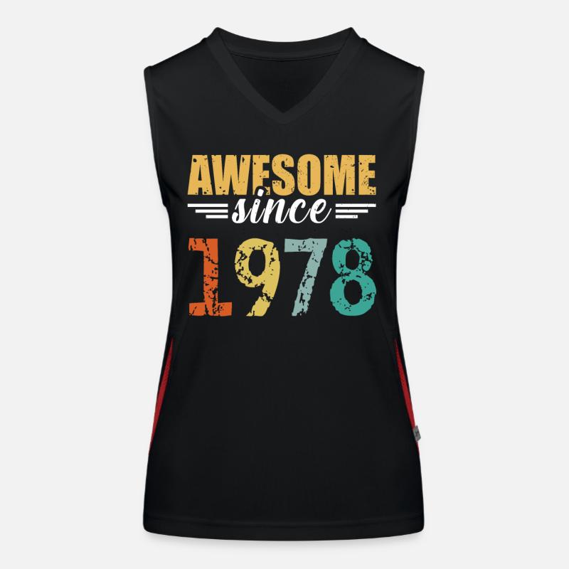 Unverwechselbar seit 1978 - einfach genial! Funktionelles Kontrast-Tank Top für Frauen
