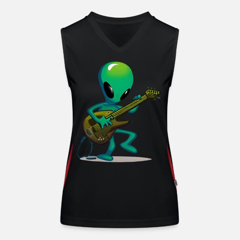 Guitariste extraterrestre Débardeur respirant contrasté Femme