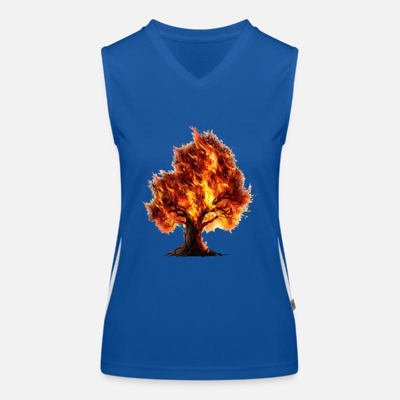 Arbre en feu Débardeur respirant contrasté Femme