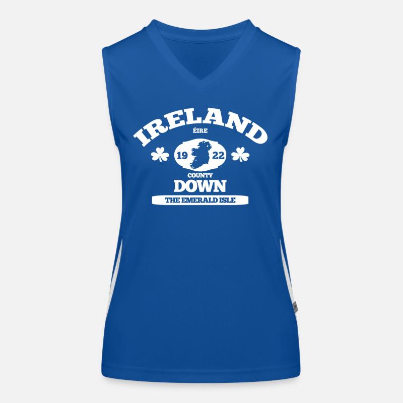 Vers le bas de l’Irlande. Design irlandais classique Débardeur respirant contrasté Femme