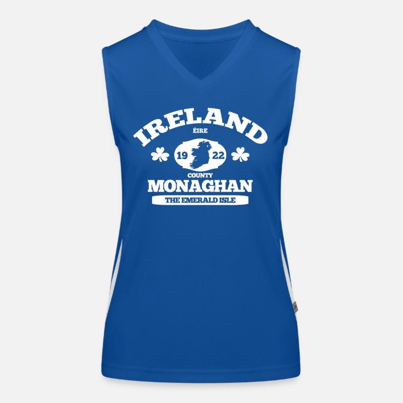 Monaghan, Irland. Klassisches irisches Design Funktionelles Kontrast-Tank Top für Frauen