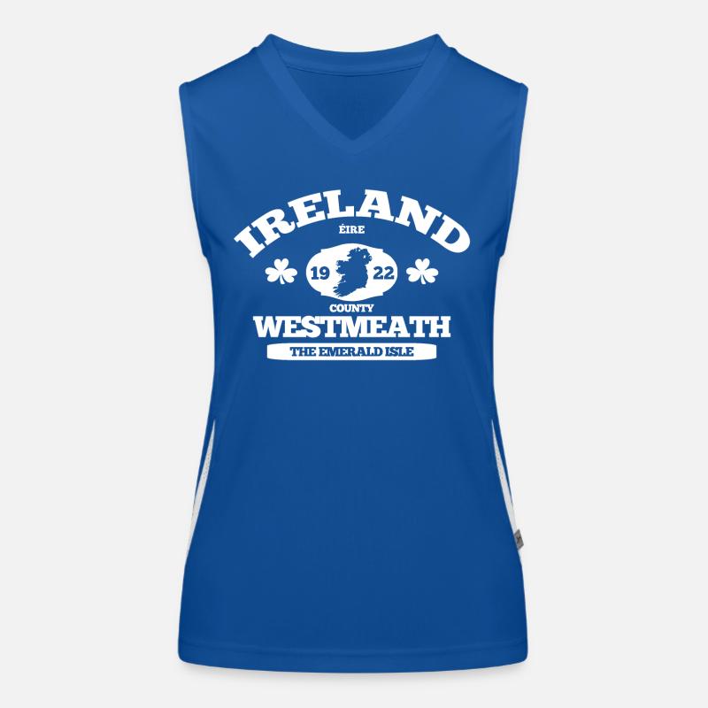 Westmeath, Irland. Klassisches irisches Design Funktionelles Kontrast-Tank Top für Frauen