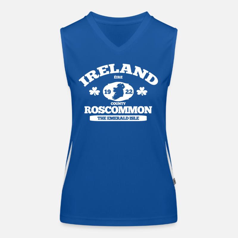 Roscommon, Irland. Klassisches irisches Design Funktionelles Kontrast-Tank Top für Frauen