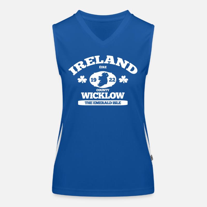 Wicklow, Irlande. Design irlandais classique Débardeur respirant contrasté Femme