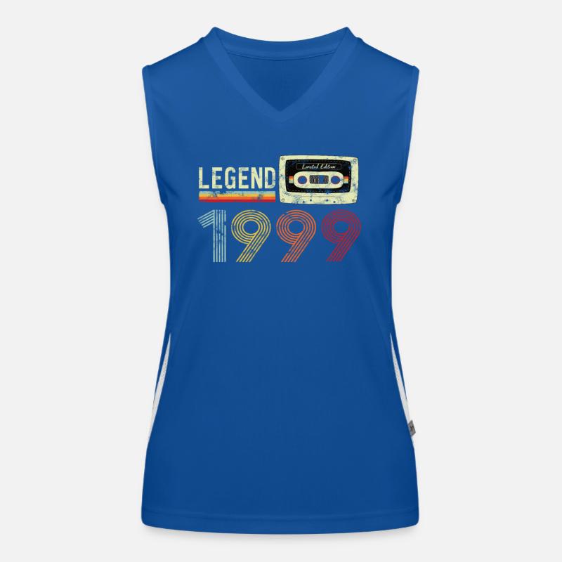 1999 Geburtstag Vintage Cassette Funktionelles Kontrast-Tank Top für Frauen