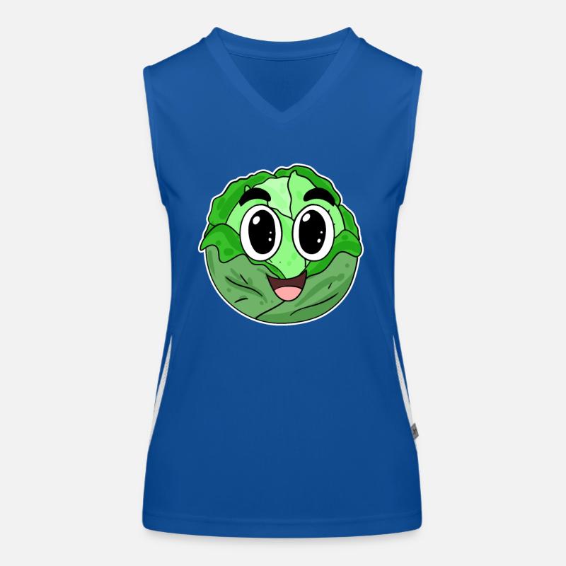 Head cabbage cabbage Women's Functional Contrast Tank Top
