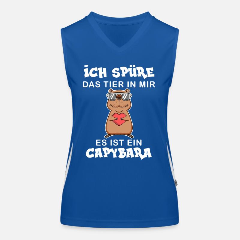Capybara Funktionelles Kontrast-Tank Top für Frauen