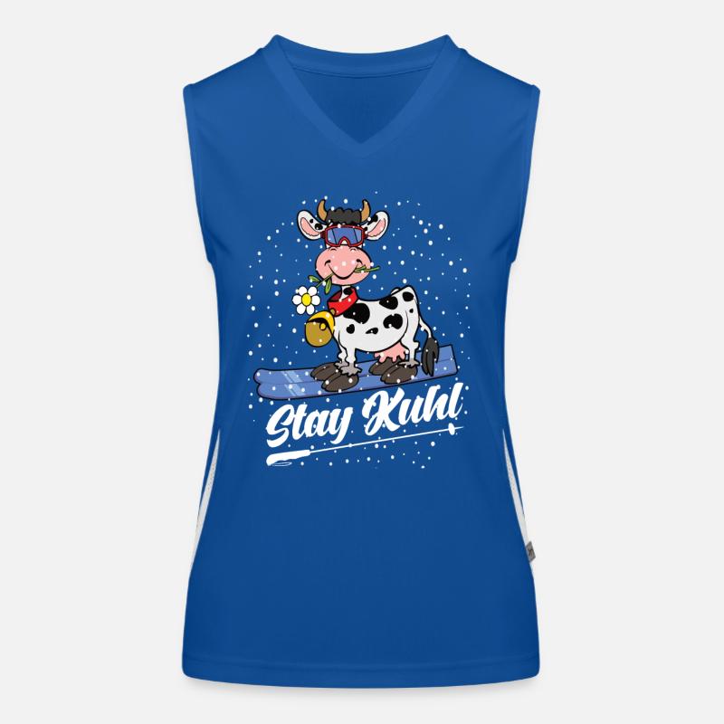 Stay Kuhl Skiing Funktionelles Kontrast-Tank Top für Frauen