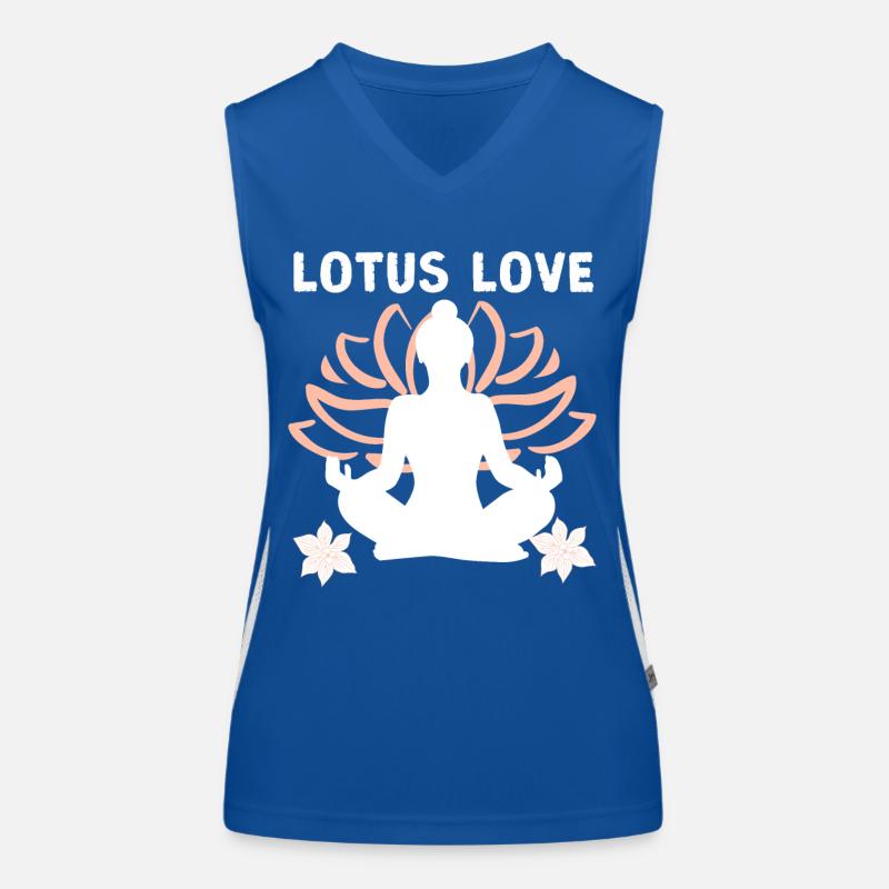 Lotus Love | Nature's Elegance and Affection Women's Functional Contrast Tank Top