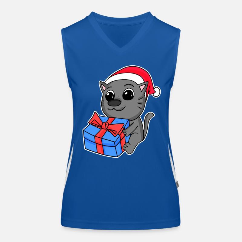 Chat Noël Débardeur respirant contrasté Femme