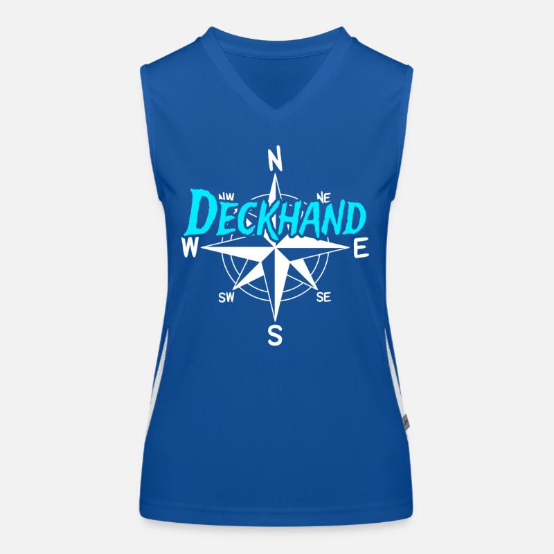 Deckhand Boat Crew Skipper Sailor Crew Captain Women's Functional Contrast Tank Top