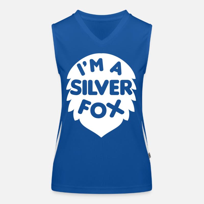 Ich bin ein Silber Fuchs Stilvoll und Erfahren Funktionelles Kontrast-Tank Top für Frauen