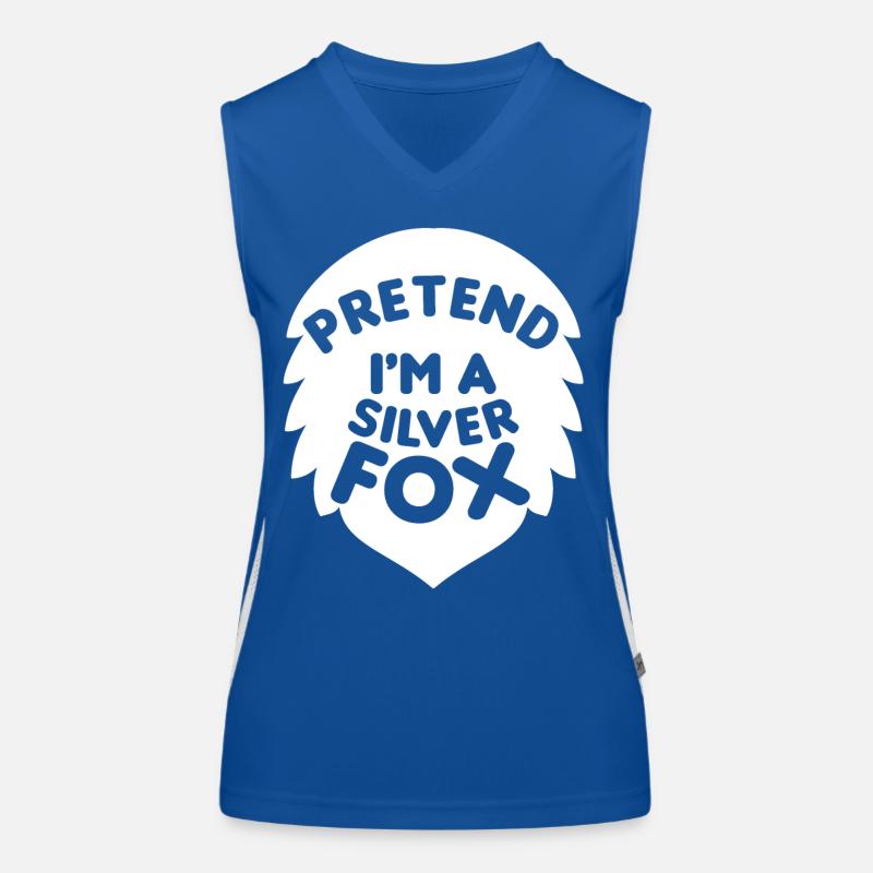 Tu so als wäre ich ein Silberfuchs Lustiges Design Funktionelles Kontrast-Tank Top für Frauen